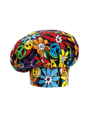 GORRO GRAN CHEF EGOCHEF PEACE AND LOVE ( PACK 2 UNIDADES )
