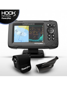  SONDA LOWRANCE HOOK REVEAL 5 GPS PLOTTER HDI 83/200 DOWNSCAN POWERY MAX READY 